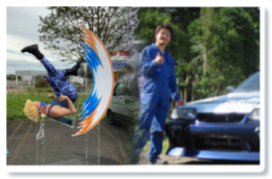 車やガラス、看板等に貼れます